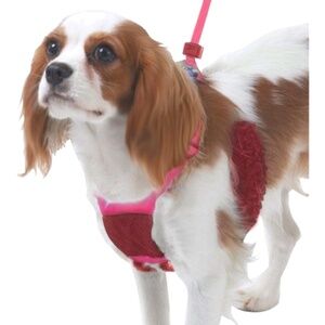 Sporn Stop Pulling Dog Pet Harness Small Necks 9-12" Training Pink